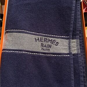 Hermes Deep Blue Bath Towel